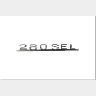 Mercedes Benz 280SEL Emblem Merchandise W108 W109 Posters and Art